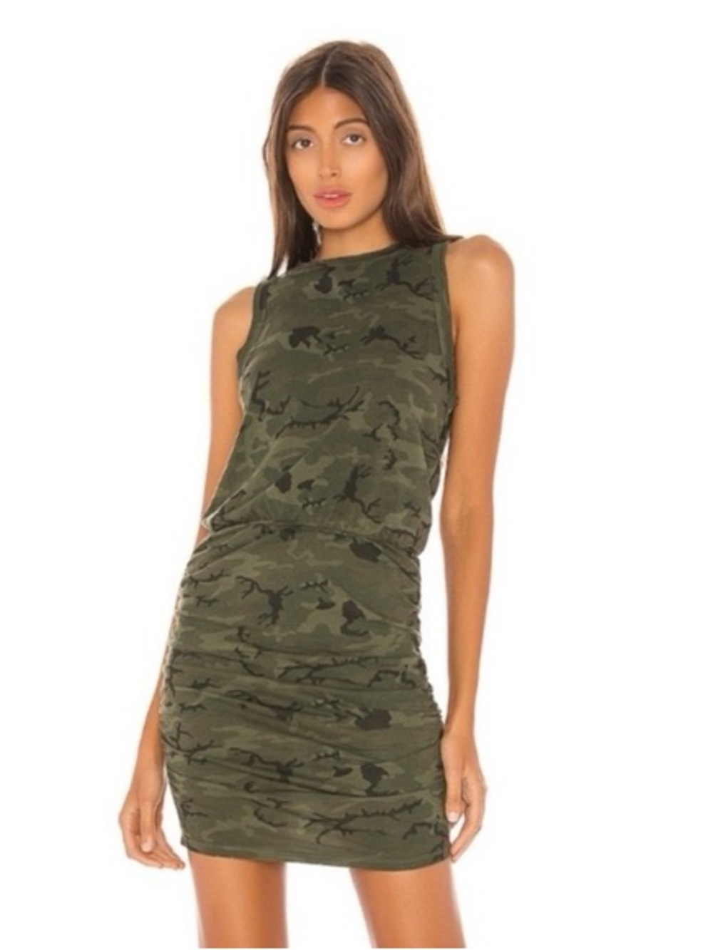 Philanthropy Majorica Mini Dress in Moss Camo size XS